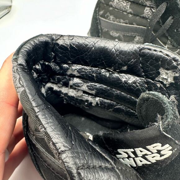 VANS Star Wars Dark Side SK8 High Top Black/Grey Sneakers Mens Size 5.5 - Picture 11 of 16